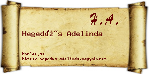 Hegedűs Adelinda névjegykártya